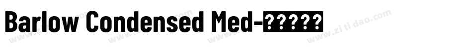 Barlow Condensed Med字体转换